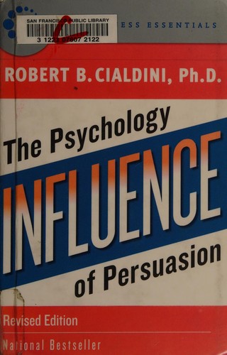 Influence by Robert B. Cialdini book cover