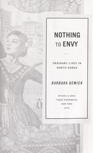 Nothing to Envy by Barbara Demick book cover