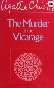 The Murder at the Vicarage by Agatha Christie book cover