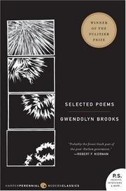 Selected Poems by Gwendolyn Brooks book cover