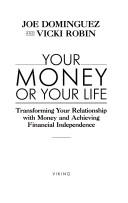 Your Money or Your Life by Vicki Robin and Joe Dominguez book cover