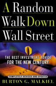 A Random Walk Down Wall Street by Burton Malkiel book cover