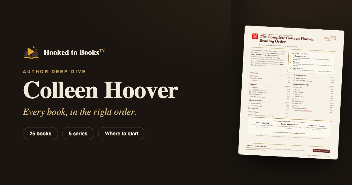Colleen Hoover Books in Order: The Complete Reading Guide