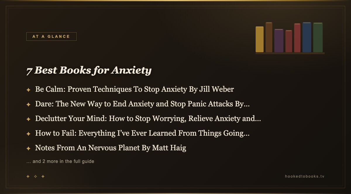 At a glance: top picks from 7 Best Books for Anxiety