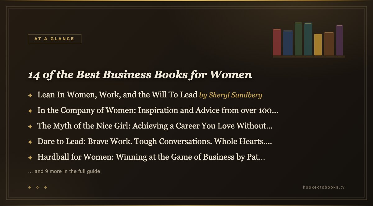 At a glance: top picks from 14 of the Best Business Books for Women