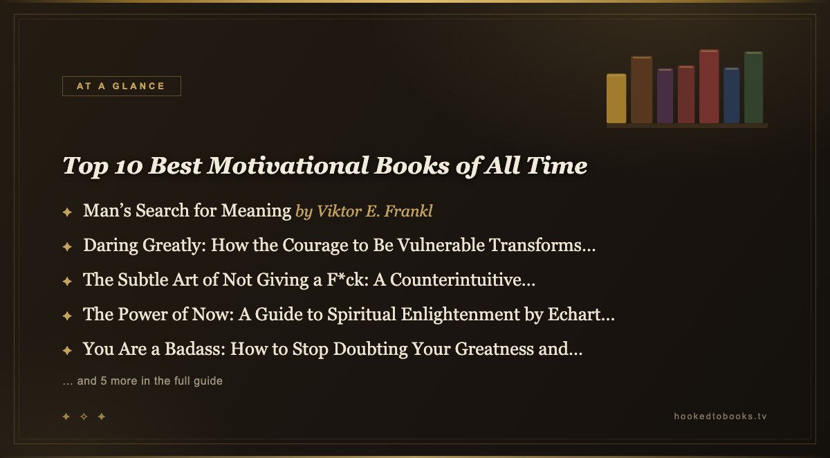At a glance: top picks from Top 10 Best Motivational Books of All Time