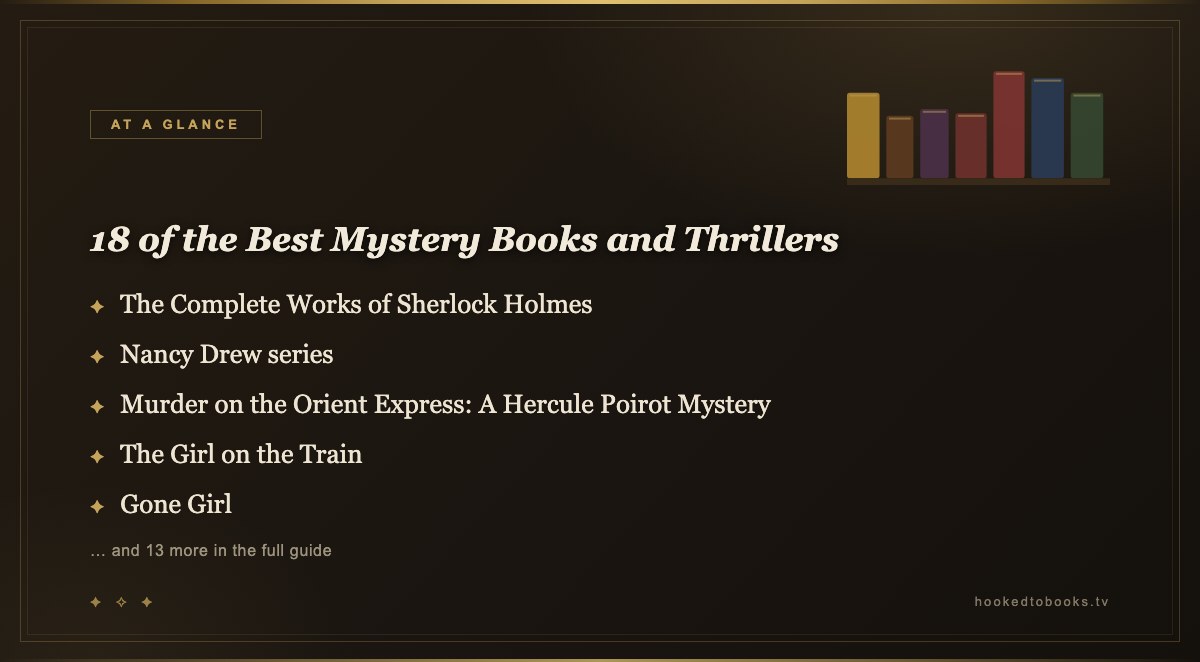 At a glance: top picks from 18 of the Best Mystery Books and Thrillers