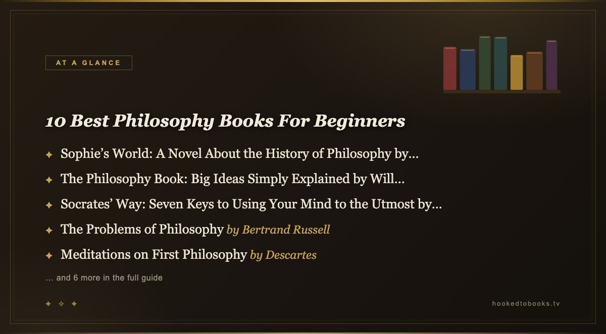 At a glance: top picks from 10 Best Philosophy Books For Beginners