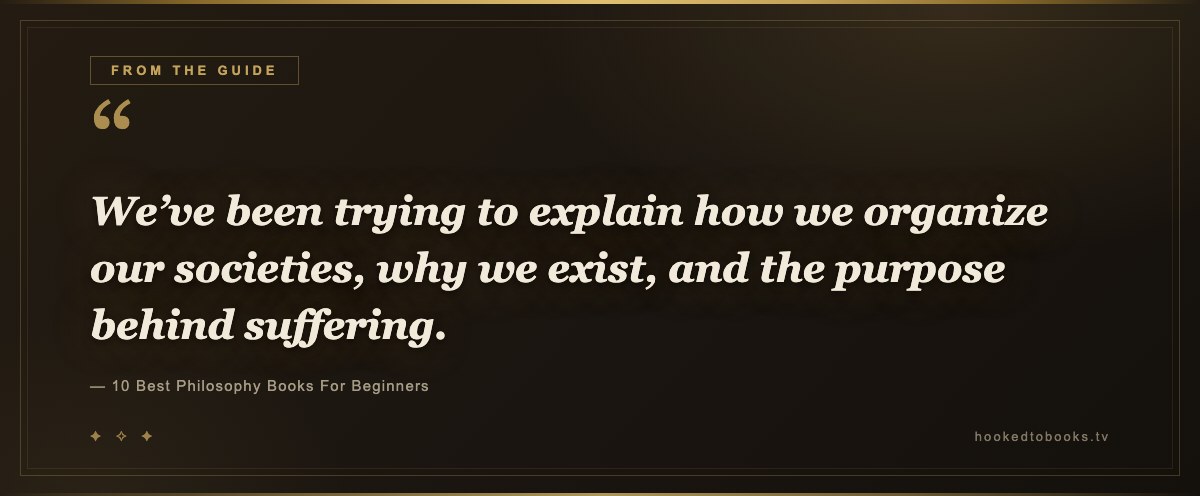 Pull quote from 10 Best Philosophy Books For Beginners