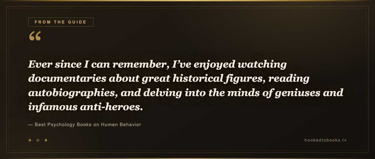 Pull quote from Best Psychology Books on Human Behavior