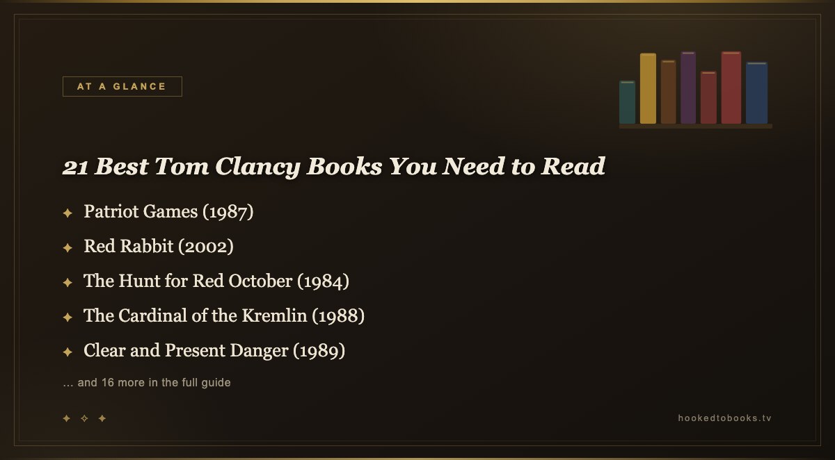 At a glance: top picks from 21 Best Tom Clancy Books You Need to Read