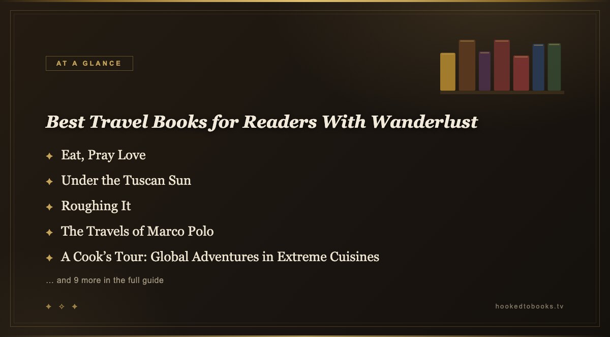 At a glance: top picks from Best Travel Books for Readers With Wanderlust