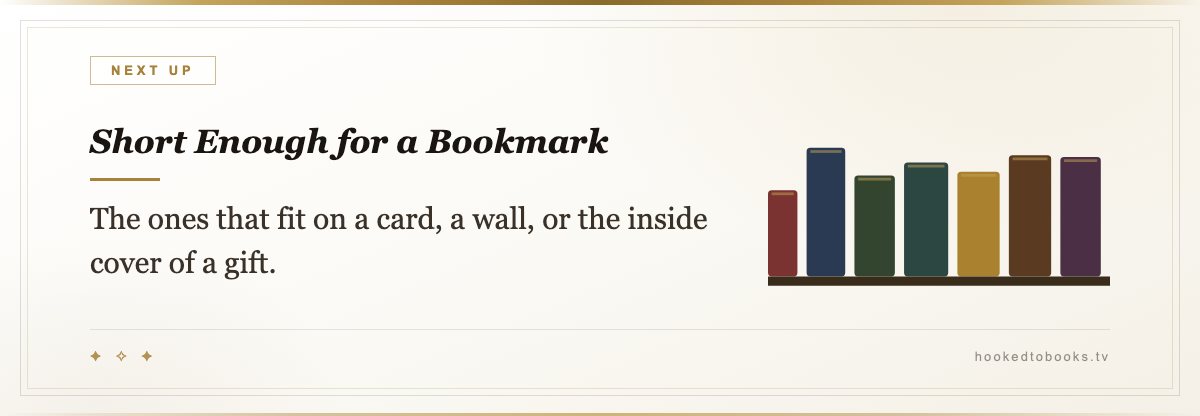 A Word on Attribution — Roughly a third of the reading quotes circulating online are attached to the wrong person.